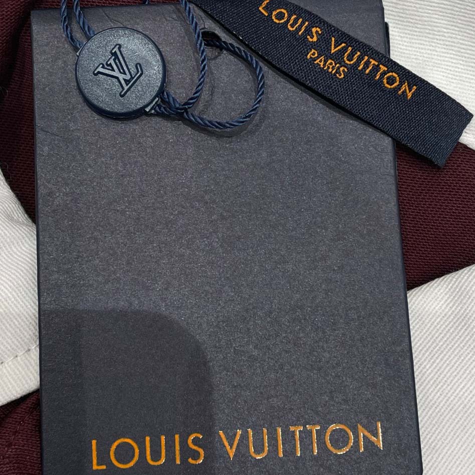 Louis Vuitton Damier Striped Long-Sleeved Polo Shirt   1AIKBY - FashionPlug