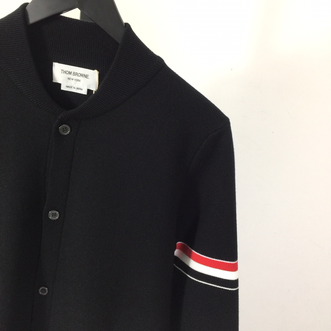 Thom Browne 4-Bar Cardigan - FashionPlug