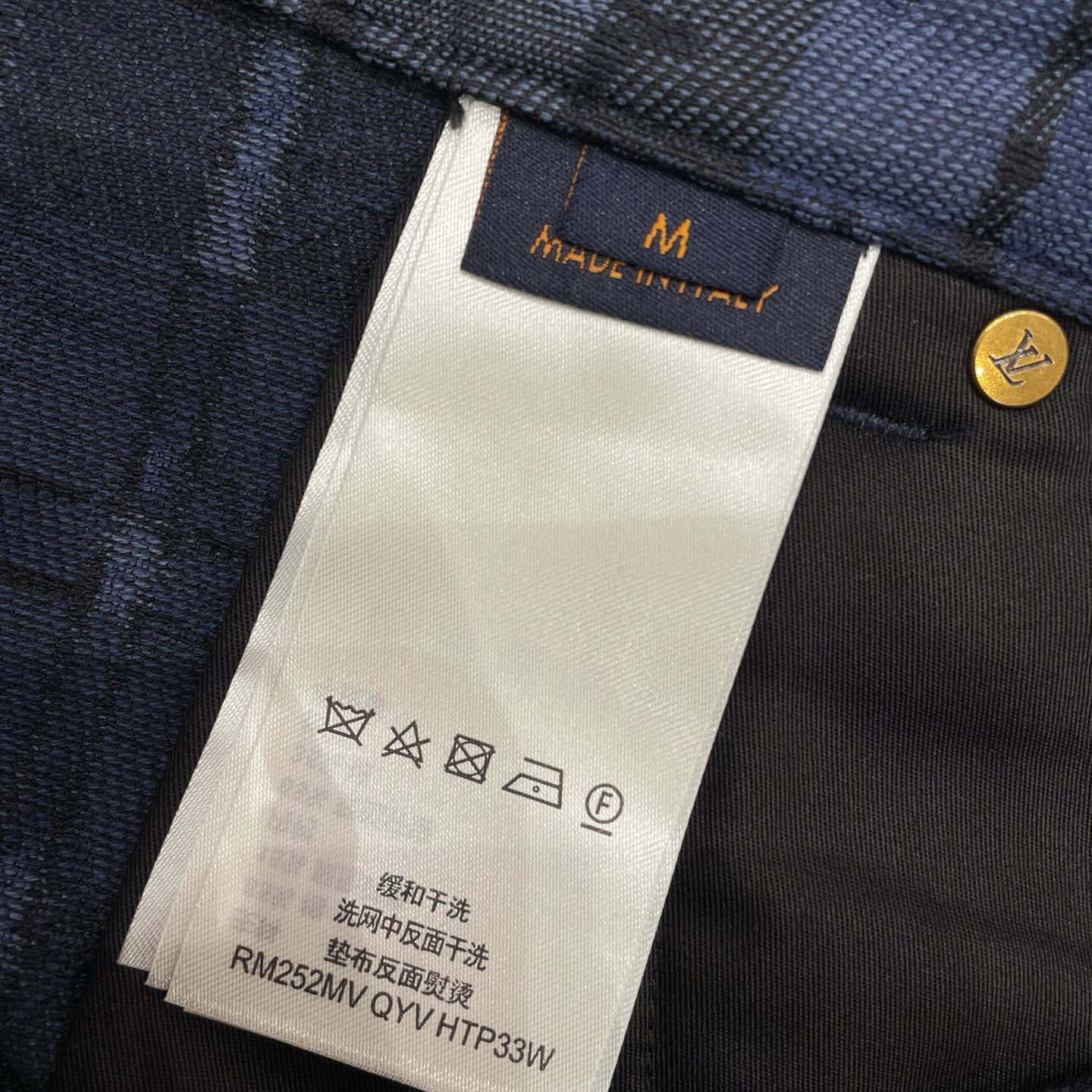 Louis Vuitton Monogram Tartan Denim Pants   1AIJUQ - FashionPlug