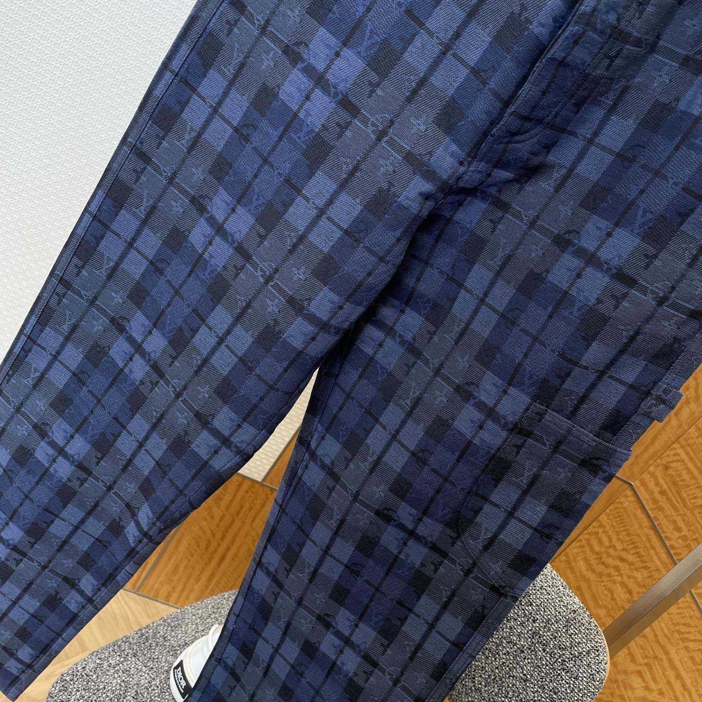 Louis Vuitton Monogram Tartan Denim Pants   1AIJUQ - FashionPlug