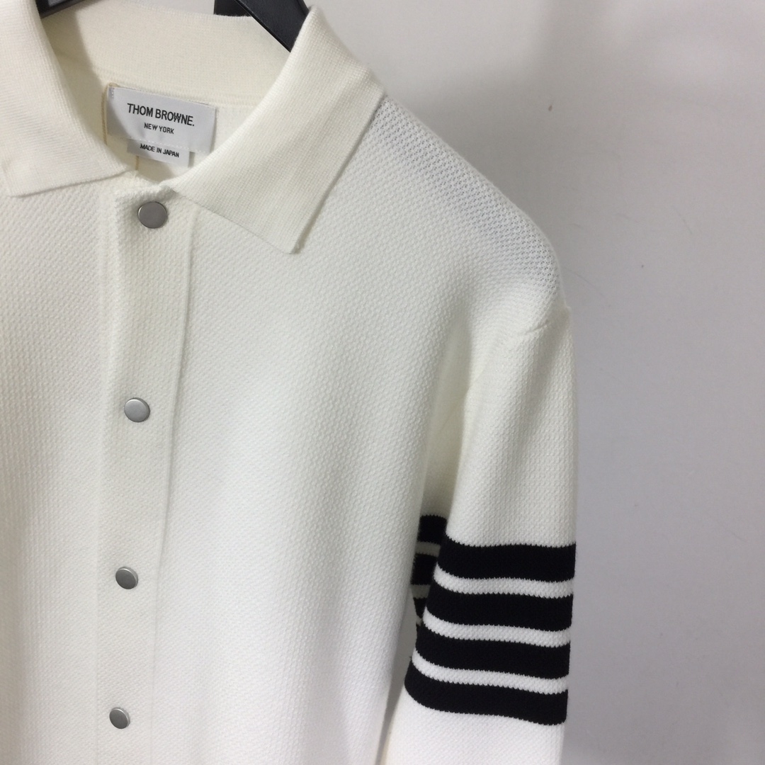 Thom Browne 4-Bar Cardigan - FashionPlug
