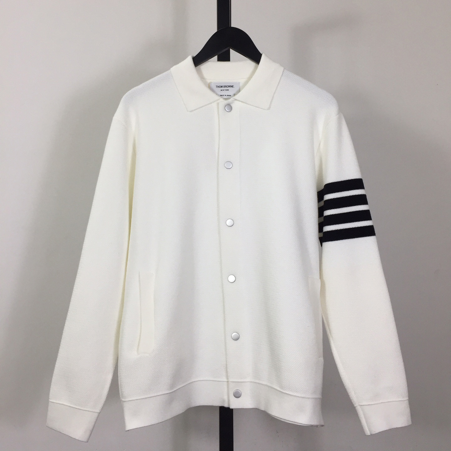 Thom Browne 4-Bar Cardigan - FashionPlug