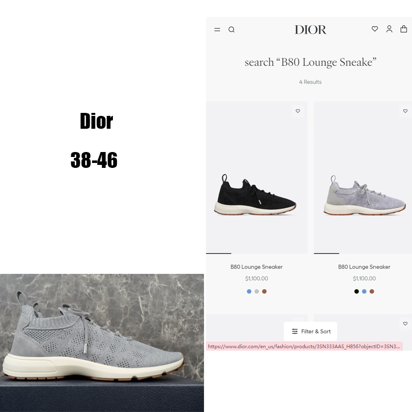 Dior B80 Lounge Sneaker  - FashionPlug