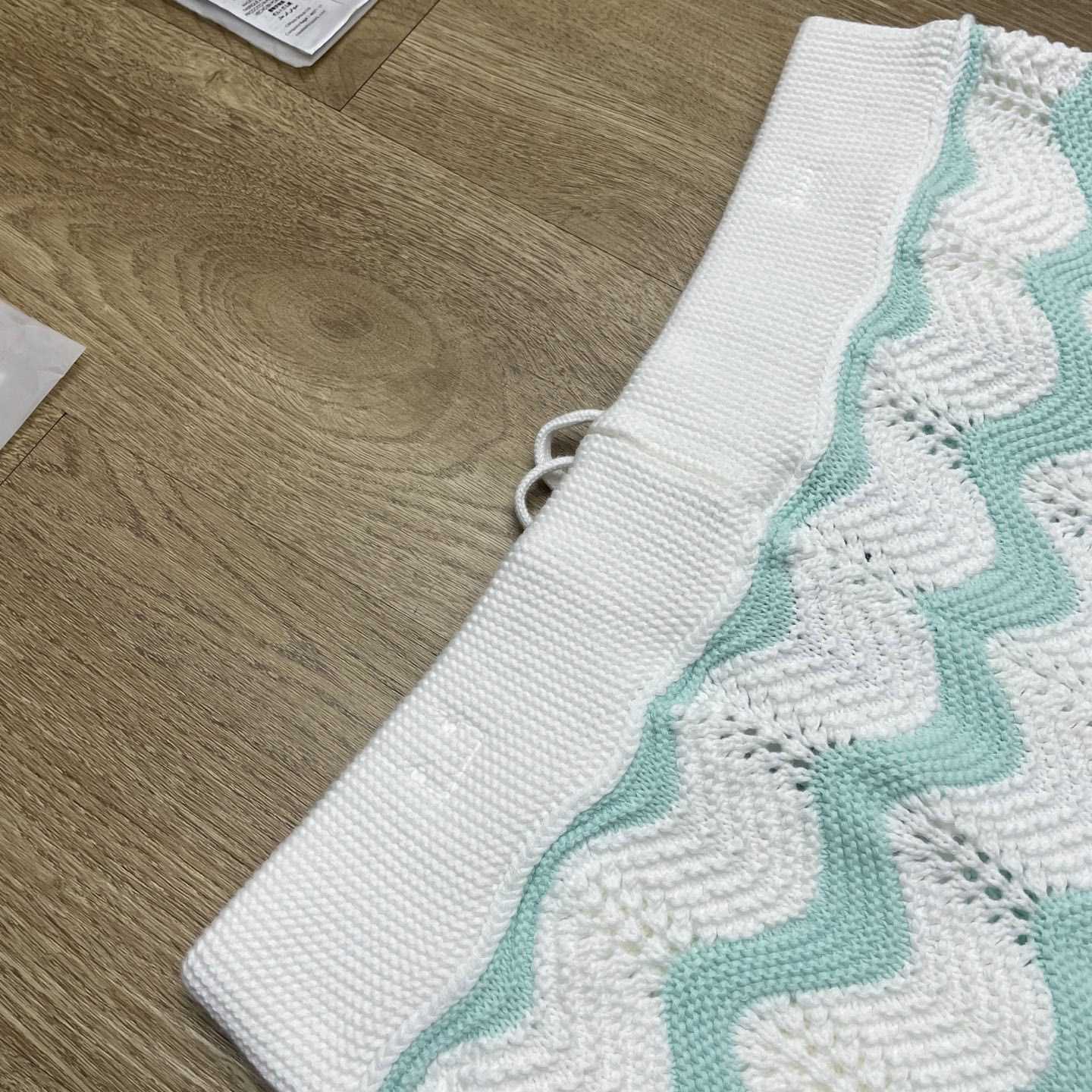 Casablanca Gradient Wave Cotton Crochet Shorts   D0111 - FashionPlug