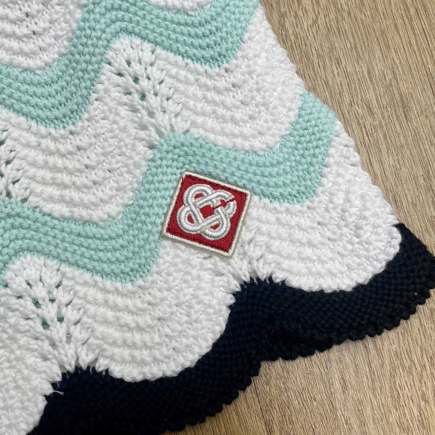 Casablanca Gradient Wave Cotton Crochet Shorts   D0111 - FashionPlug