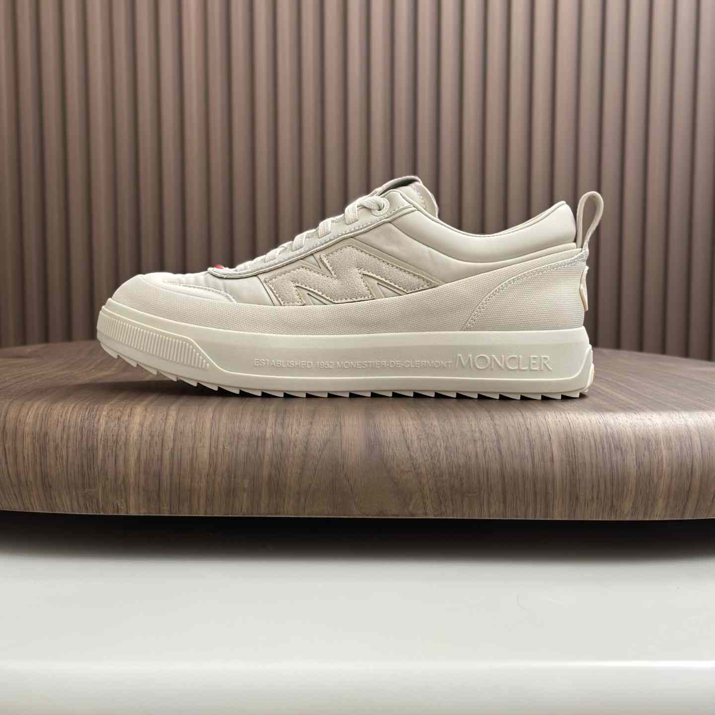 Moncler Men's White Altive Nubuck Suede Sneakers - FashionPlug