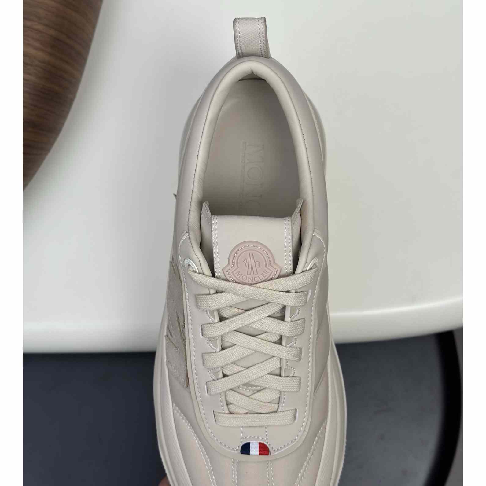 Moncler Men's White Altive Nubuck Suede Sneakers - FashionPlug