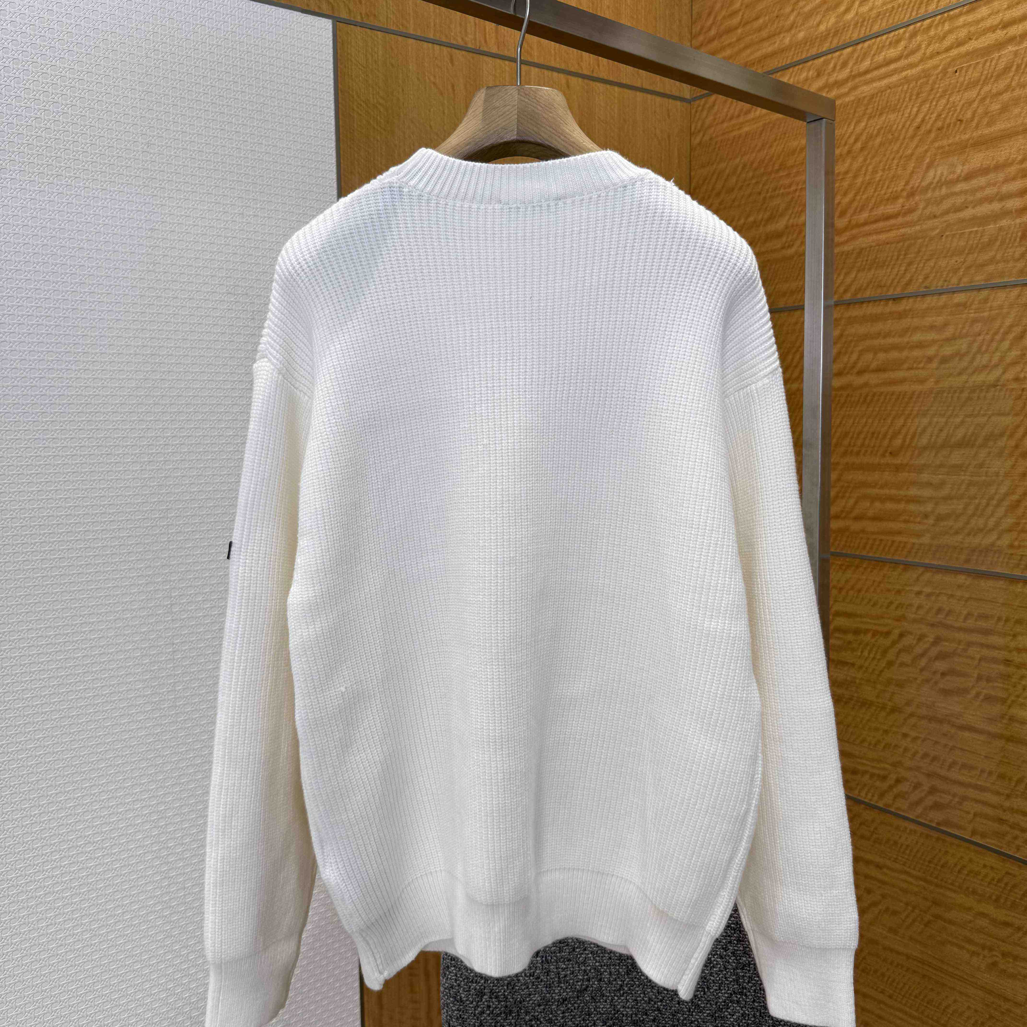 Balenciaga Logo-patch Stretch-wool Jumper - FashionPlug
