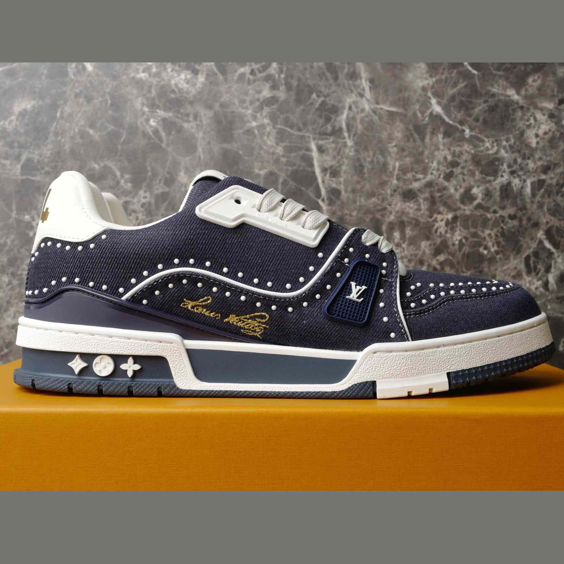 Louis Vuitton LV Trainer Sneaker   1AJ520 - FashionPlug