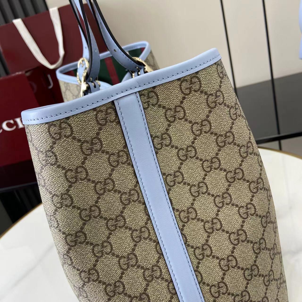 Gucci GG Emblem Large Tote Bag - FashionPlug