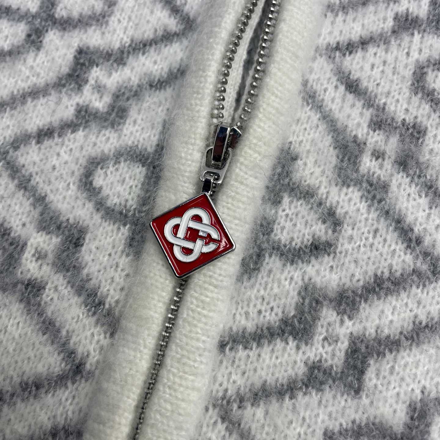 Casablanca Logo-pattern Zip-fastening Cardigan   D0115 - FashionPlug