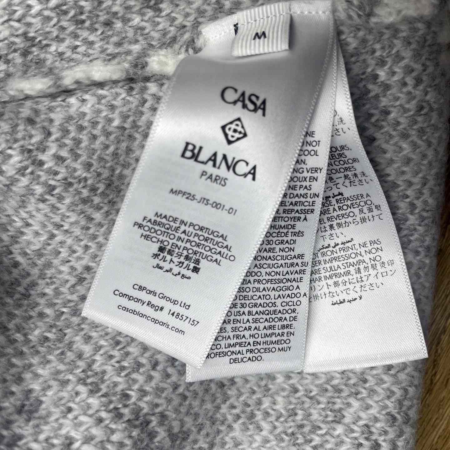 Casablanca Logo-pattern Zip-fastening Cardigan   D0115 - FashionPlug