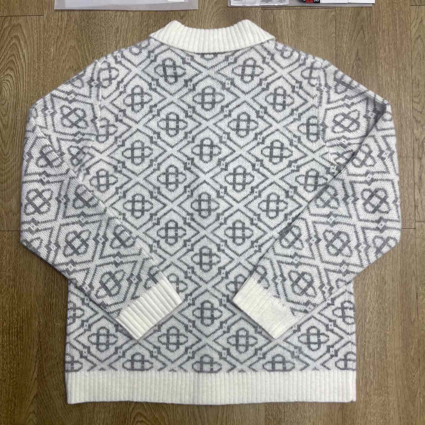 Casablanca Logo-pattern Zip-fastening Cardigan   D0115 - FashionPlug