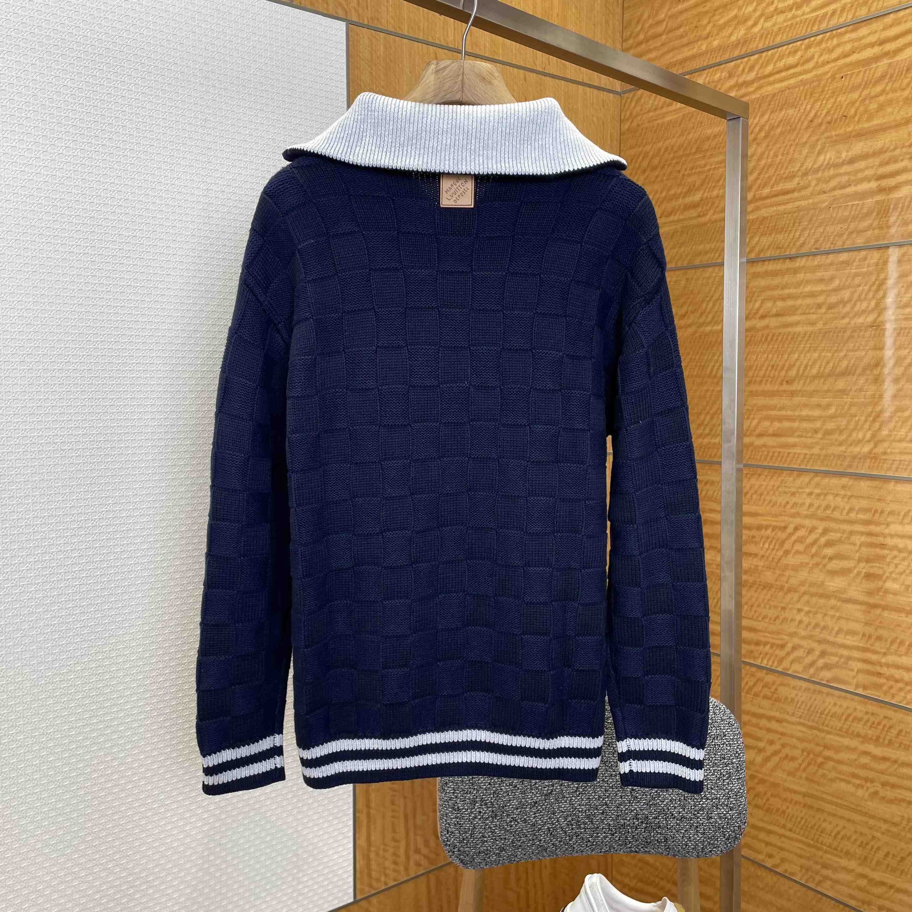 Louis Vuitton Damier Knit Blouson   1AJBVN - FashionPlug