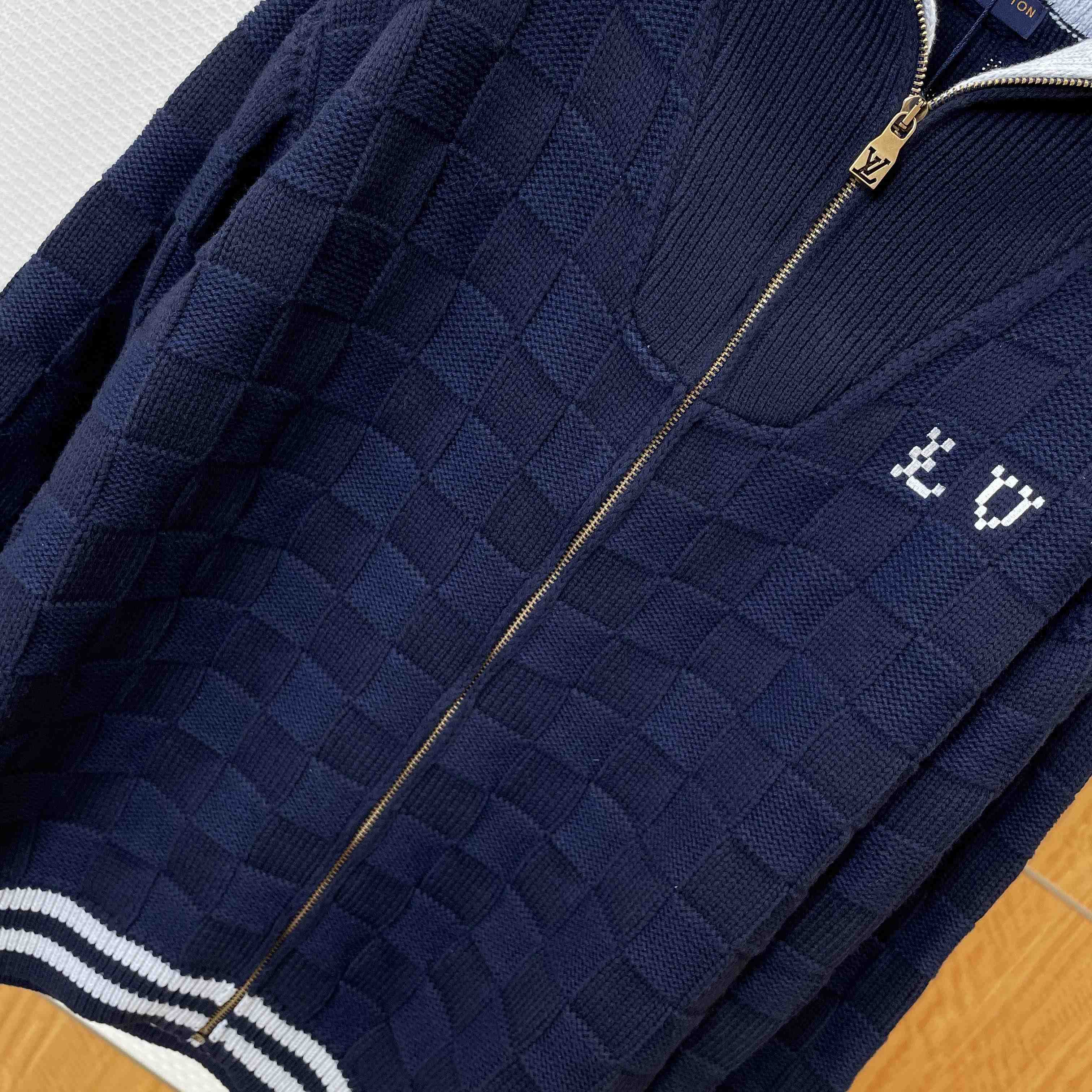 Louis Vuitton Damier Knit Blouson   1AJBVN - FashionPlug