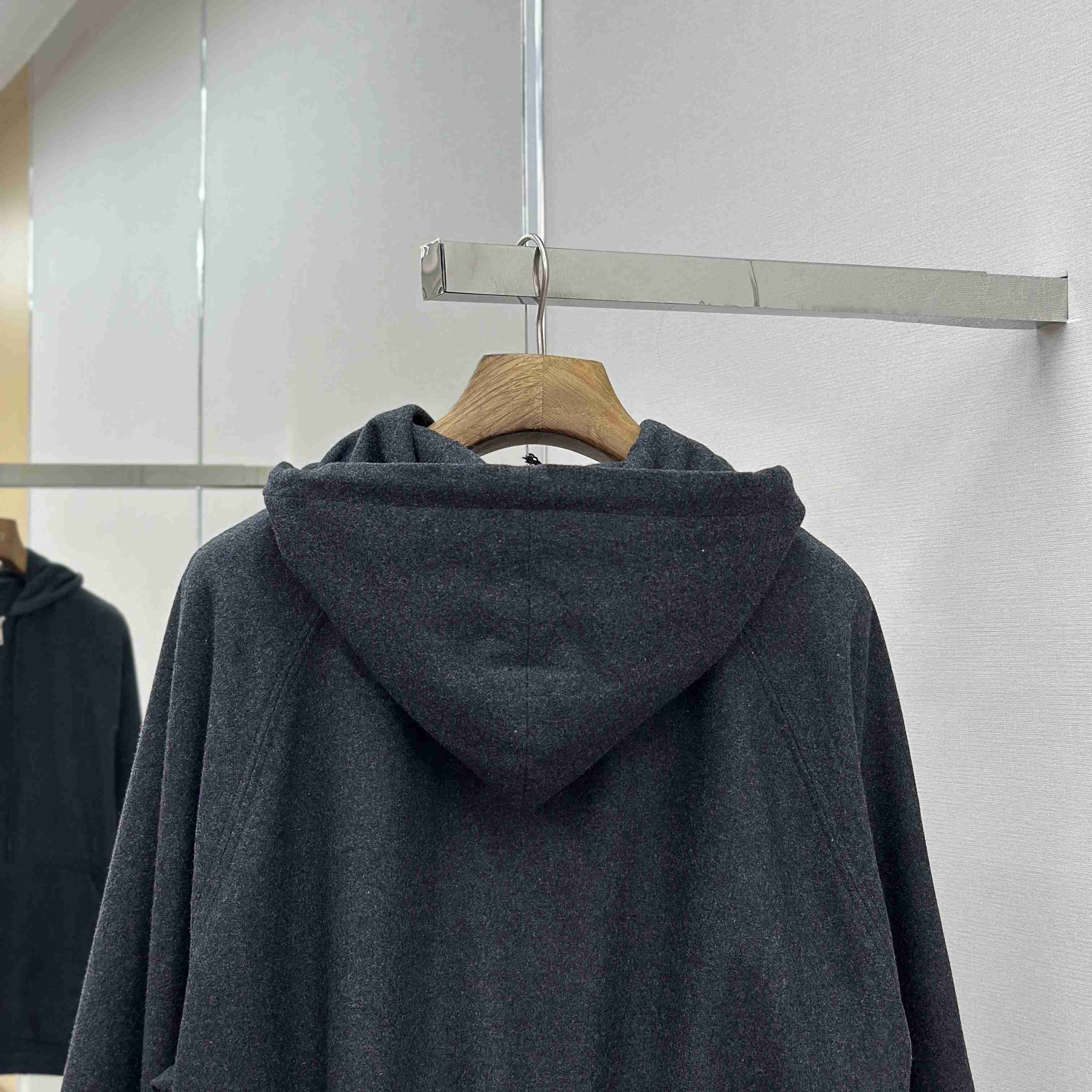 Fendi Dark Grey Cashmere Sweatshirt - FashionPlug