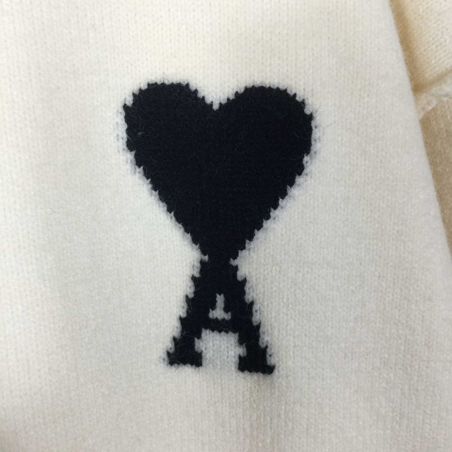 AMI Paris Ami De Coeur Wool Cardigan - FashionPlug