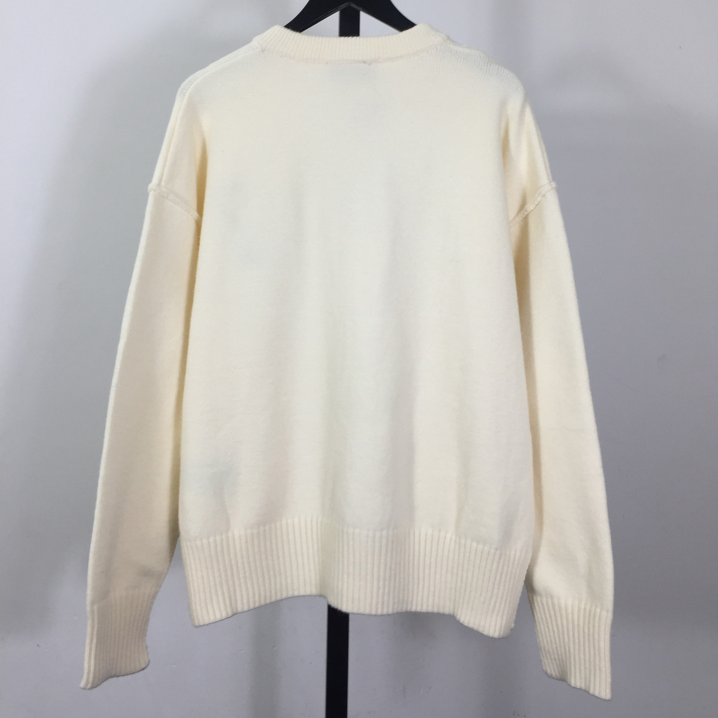 AMI Paris Ami De Coeur Wool Cardigan - FashionPlug