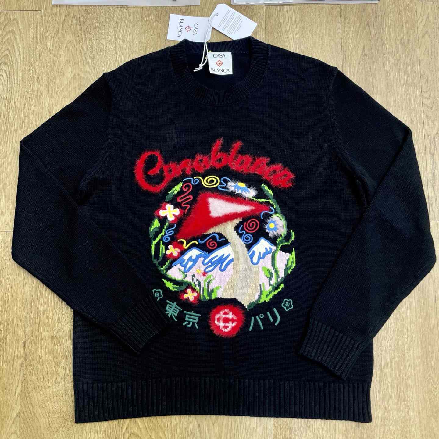 Casablanca Cotton Embroidered Mushroom Jumper  D0113 - FashionPlug