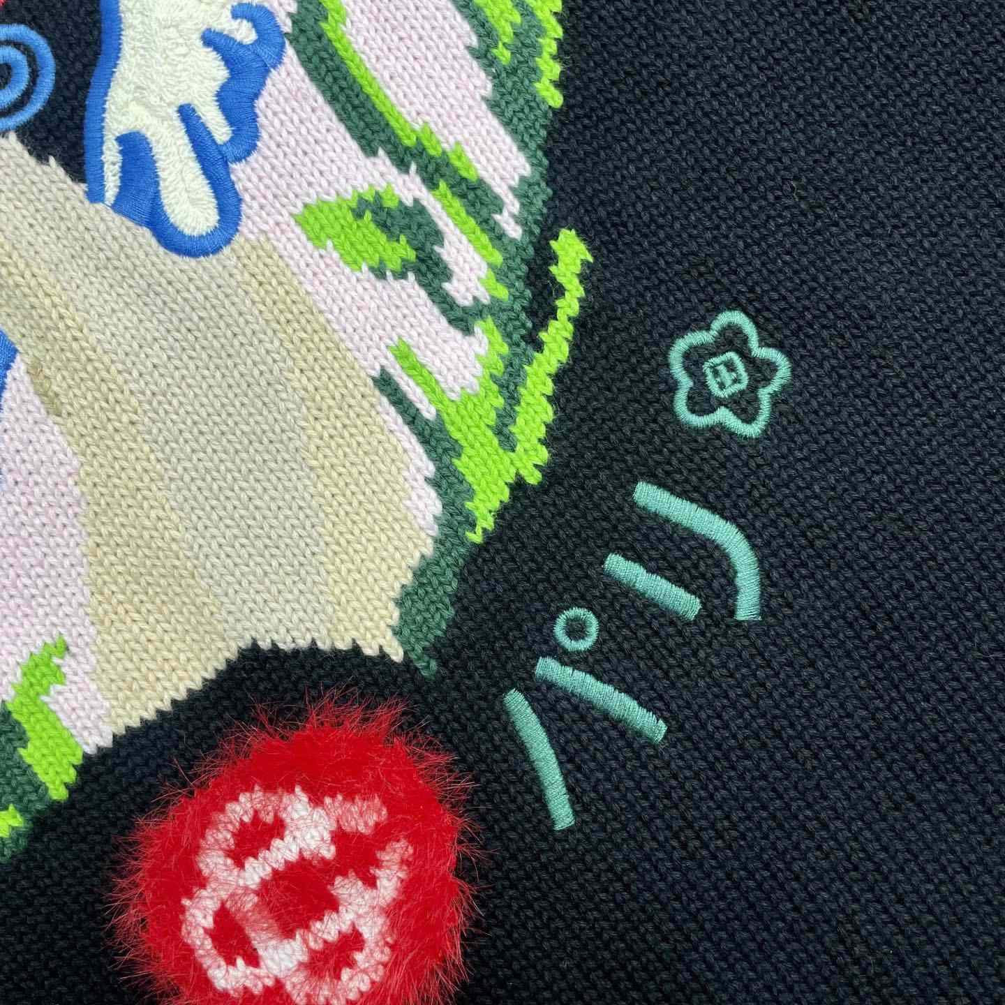 Casablanca Cotton Embroidered Mushroom Jumper  D0113 - FashionPlug