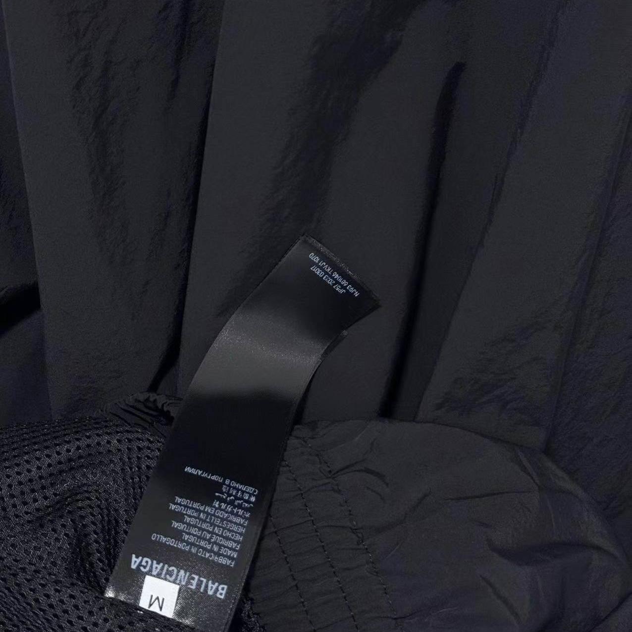 Balenciaga Tracksuit Jacket Medium Fit In Black  - FashionPlug