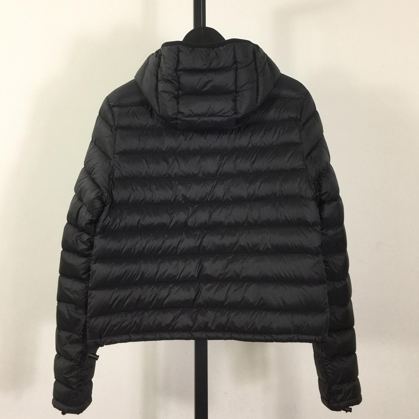 Miu Miu Black Down Hoodie Jacket - FashionPlug