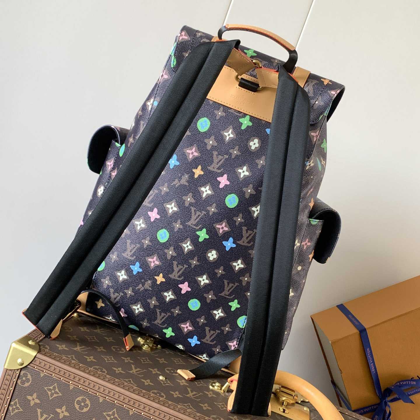  Louis Vuitton x Takashi Murakami Christopher Backpack   M25240 - FashionPlug