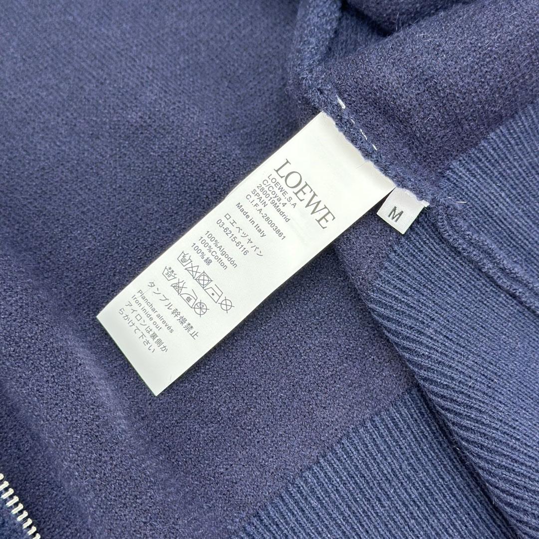 Loewe Anagram Zip-up Hoodie In Wool - FashionPlug