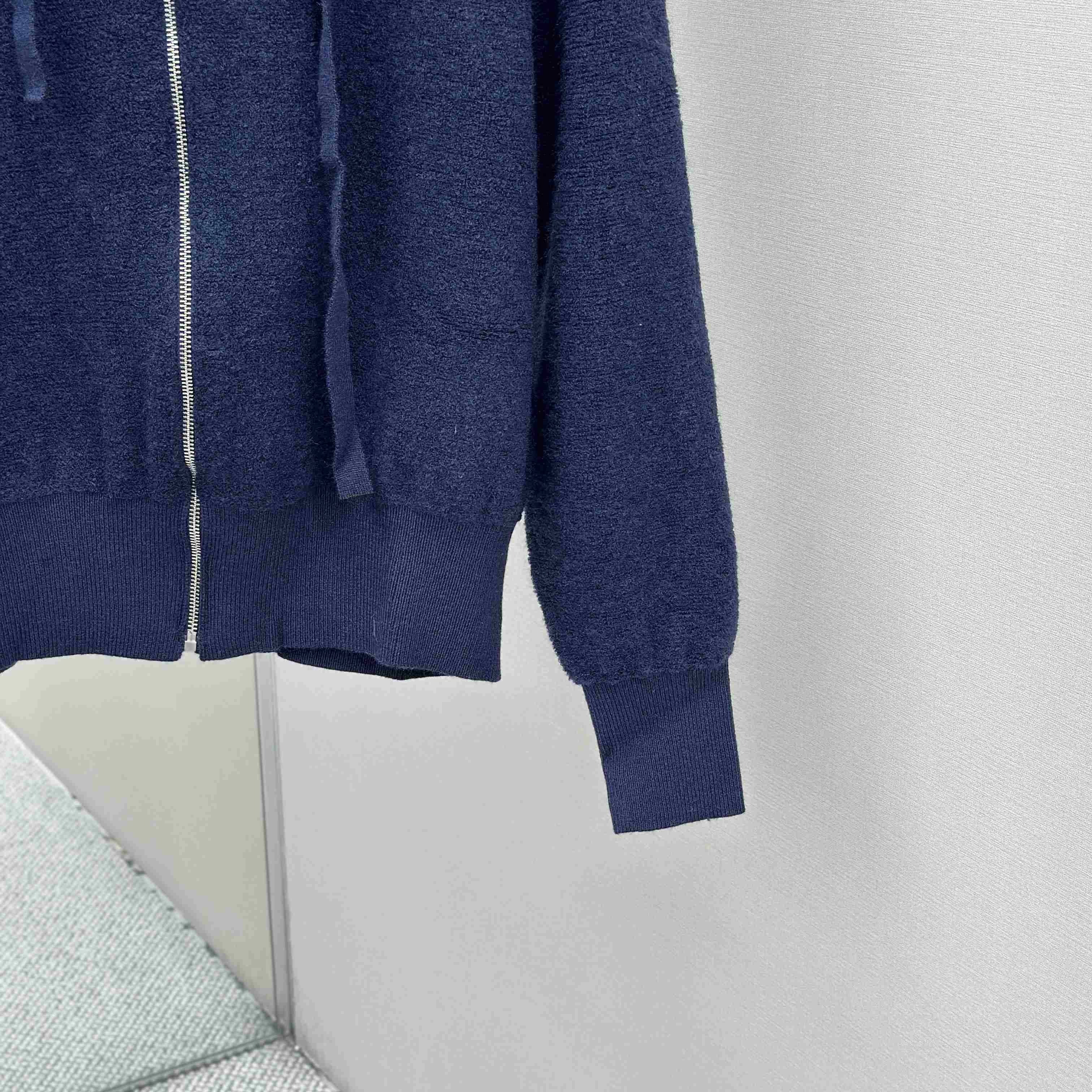 Loewe Anagram Zip-up Hoodie In Wool - FashionPlug