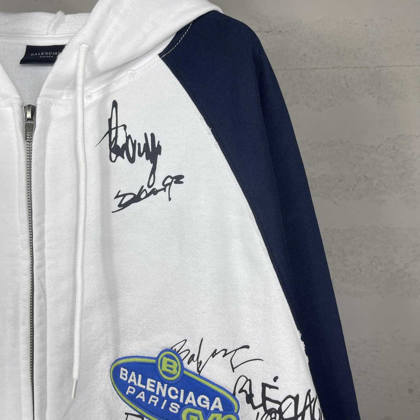 Balenciaga Banana Raglan Oversized Zip-Up Hoodie  - FashionPlug