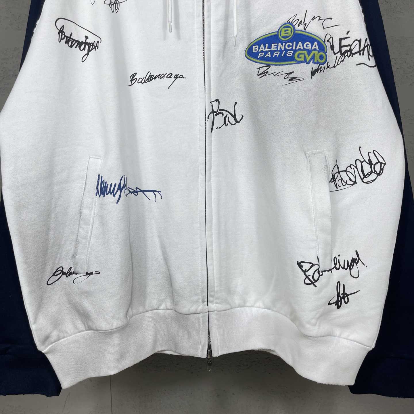 Balenciaga Banana Raglan Oversized Zip-Up Hoodie  - FashionPlug