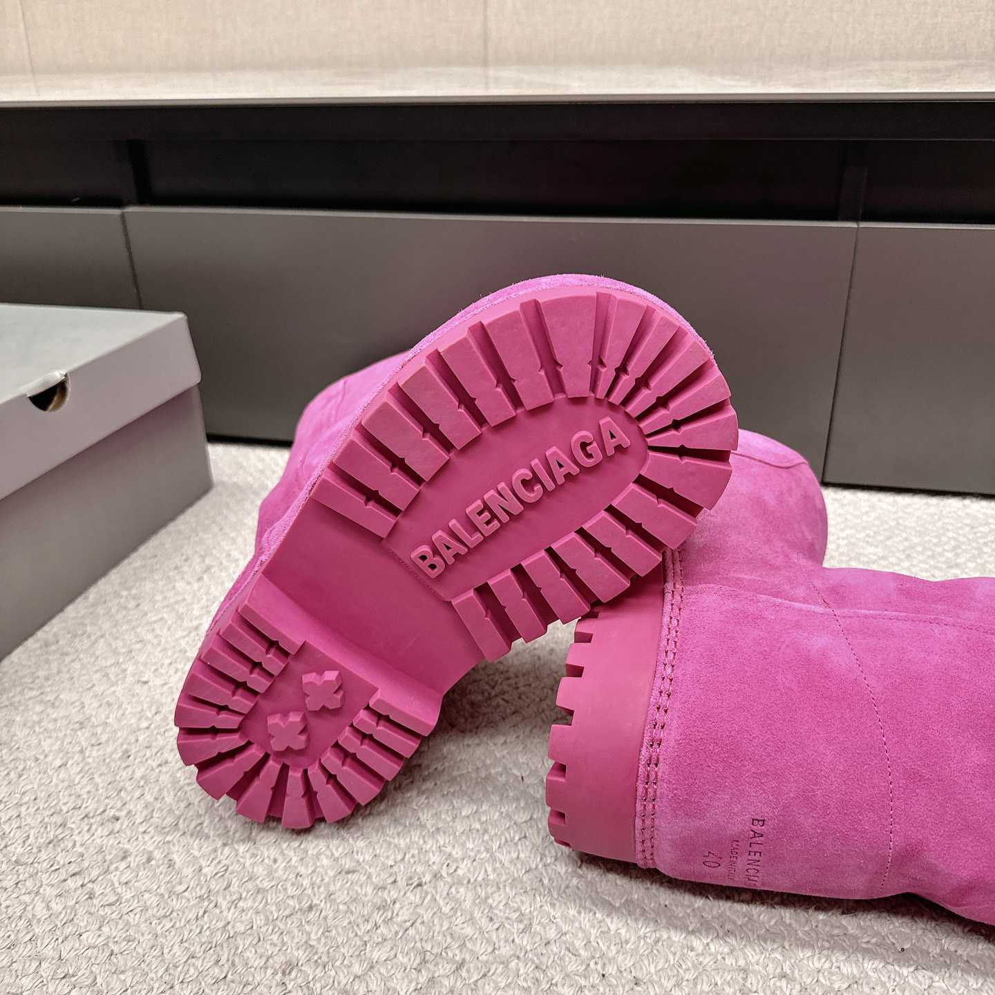 Balenciaga Alaska Fur High Boots - FashionPlug