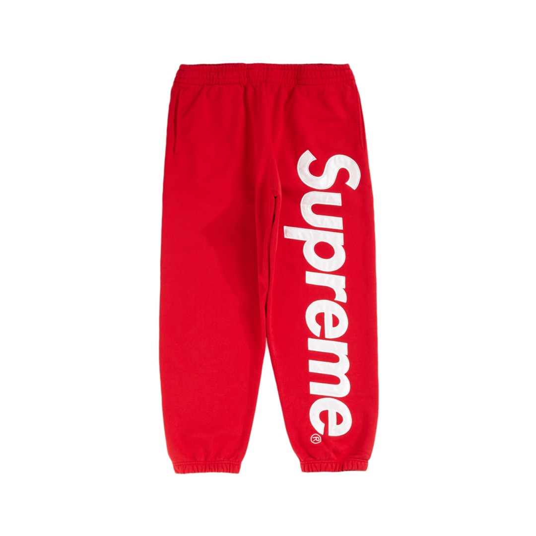 Supreme Satin Appliqué Sweatpant - FashionPlug