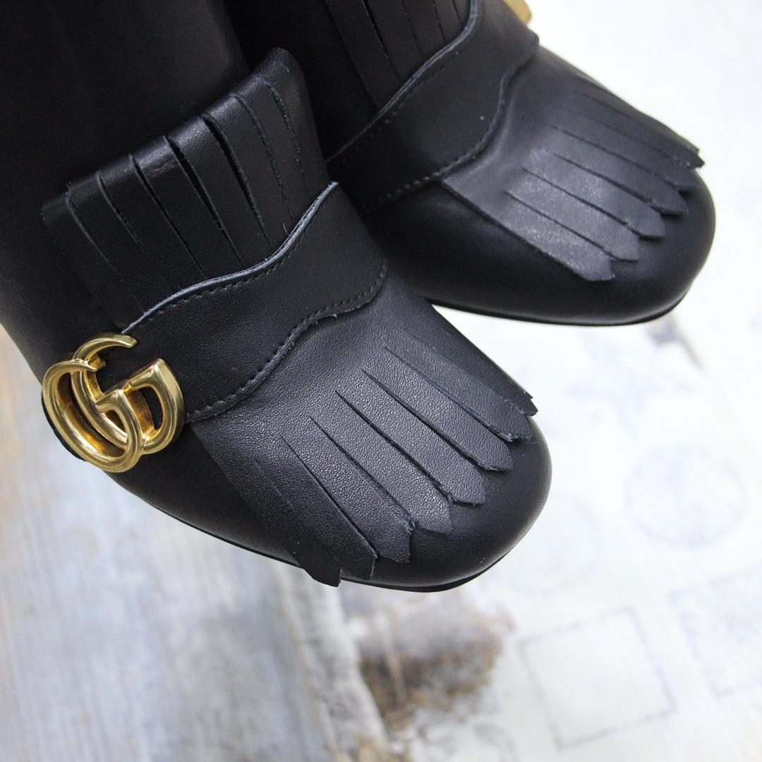 Gucci Women's Horsebit Ankle Bootie - FashionPlug