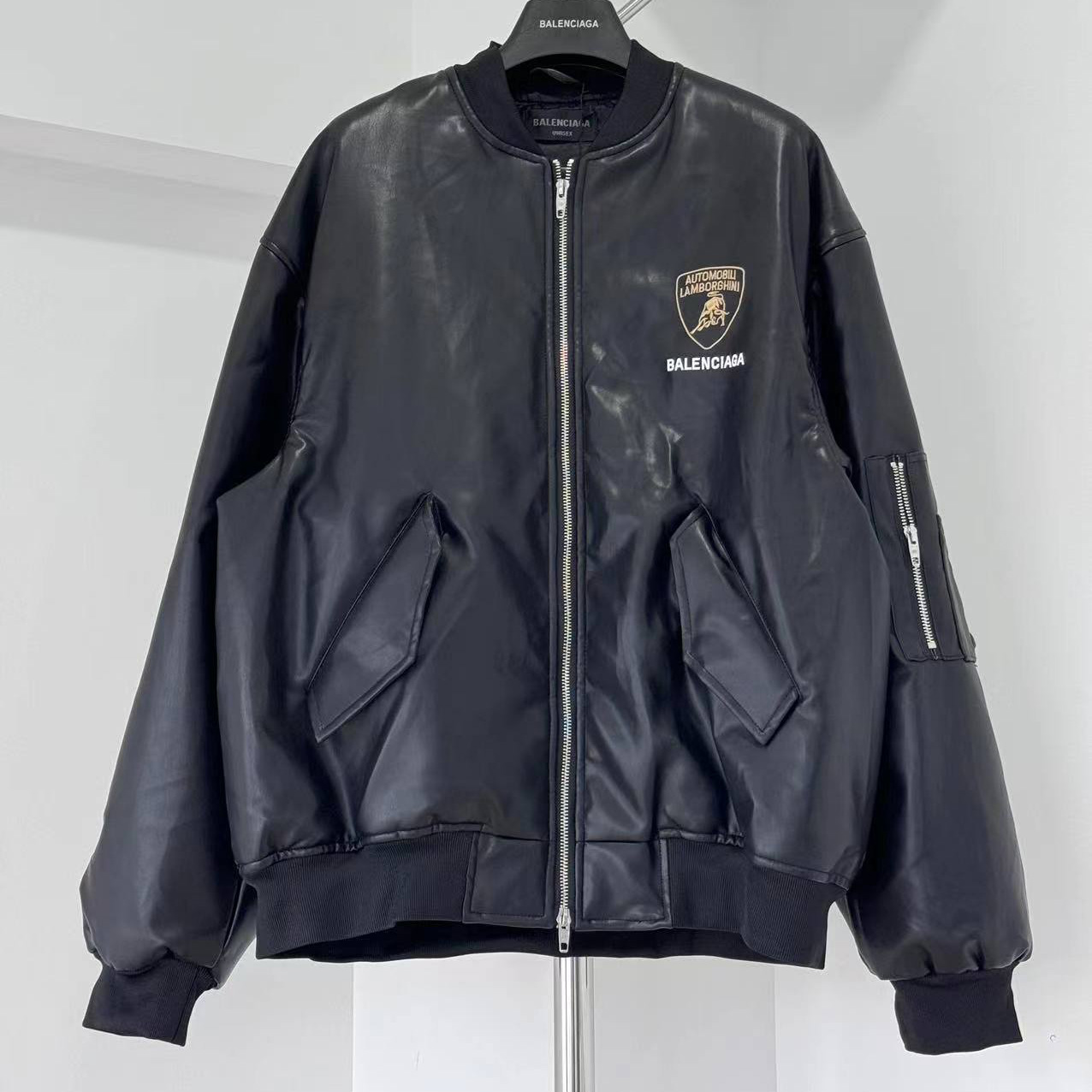 Balenciaga Automobil Lamborghini Oversized Bomber Jacket - FashionPlug