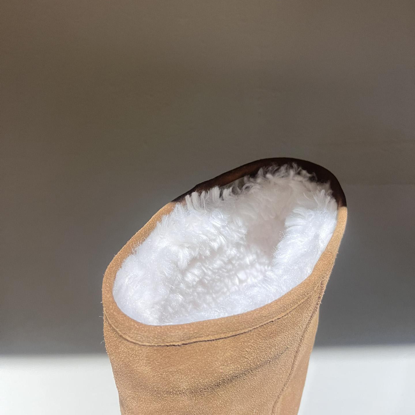 Balenciaga Alaska Fur High Boots - FashionPlug