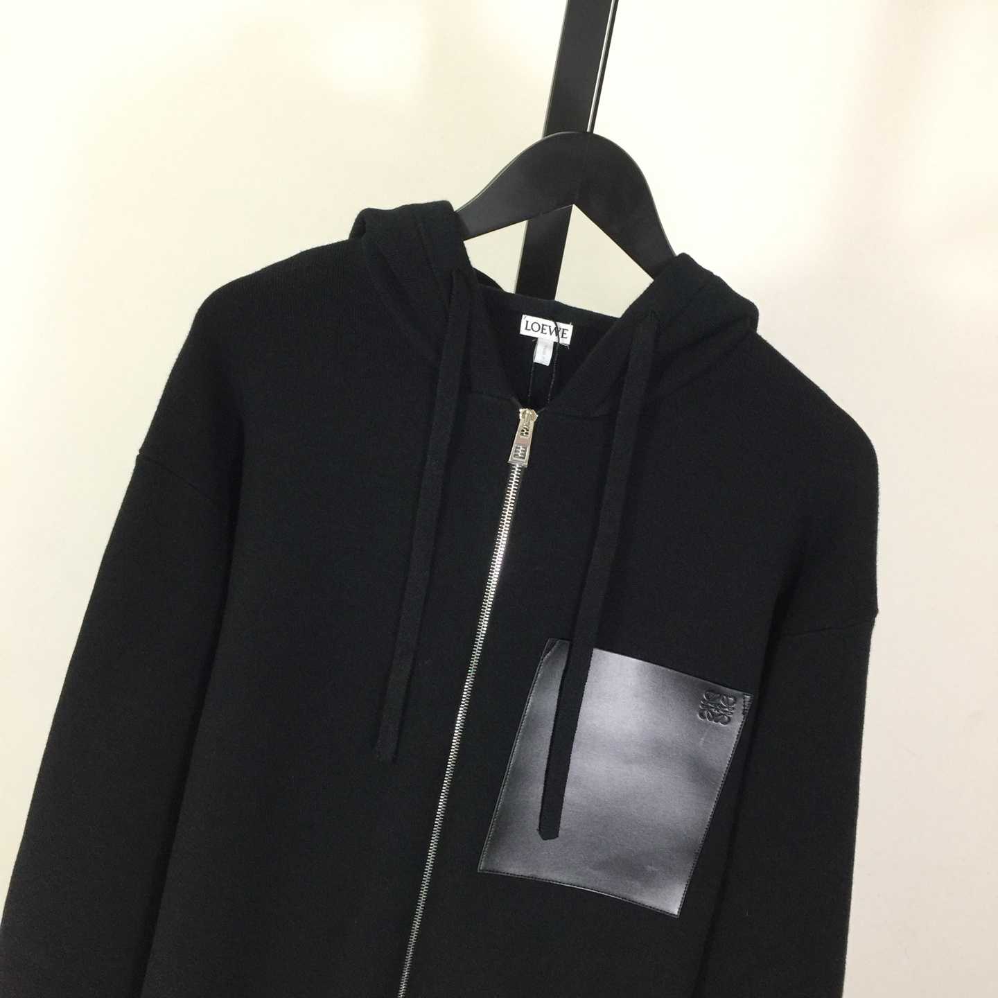 Loewe Zip-up Hoodie In Wool - FashionPlug