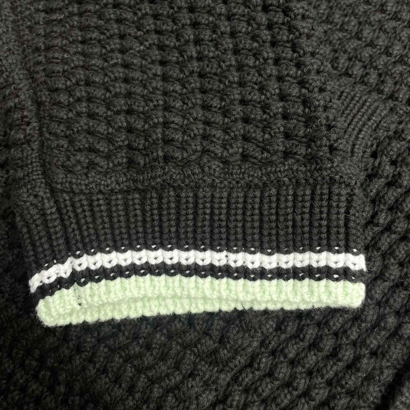 Casablanca Buttoned Ribbed Knit Cardigan   D0114 - FashionPlug