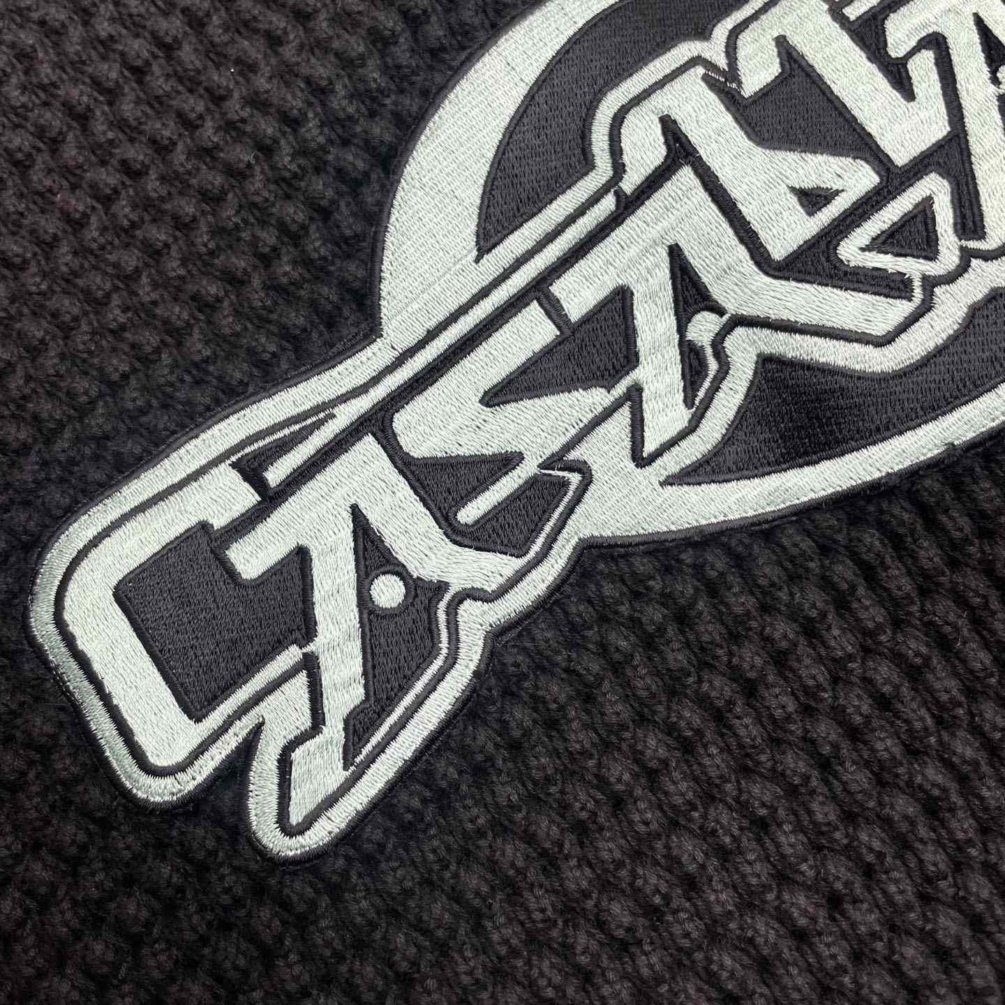 Casablanca Buttoned Ribbed Knit Cardigan   D0114 - FashionPlug