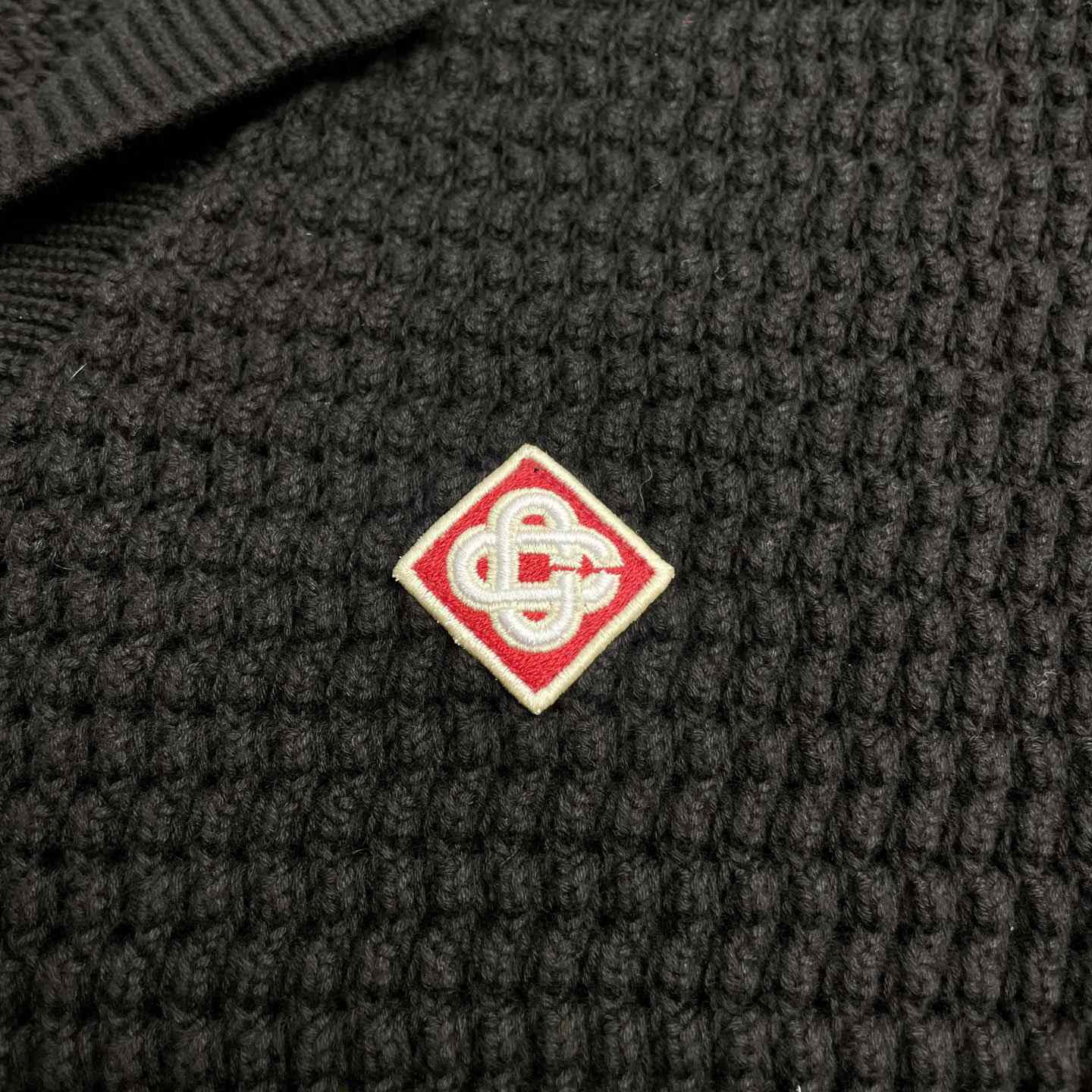 Casablanca Buttoned Ribbed Knit Cardigan   D0114 - FashionPlug