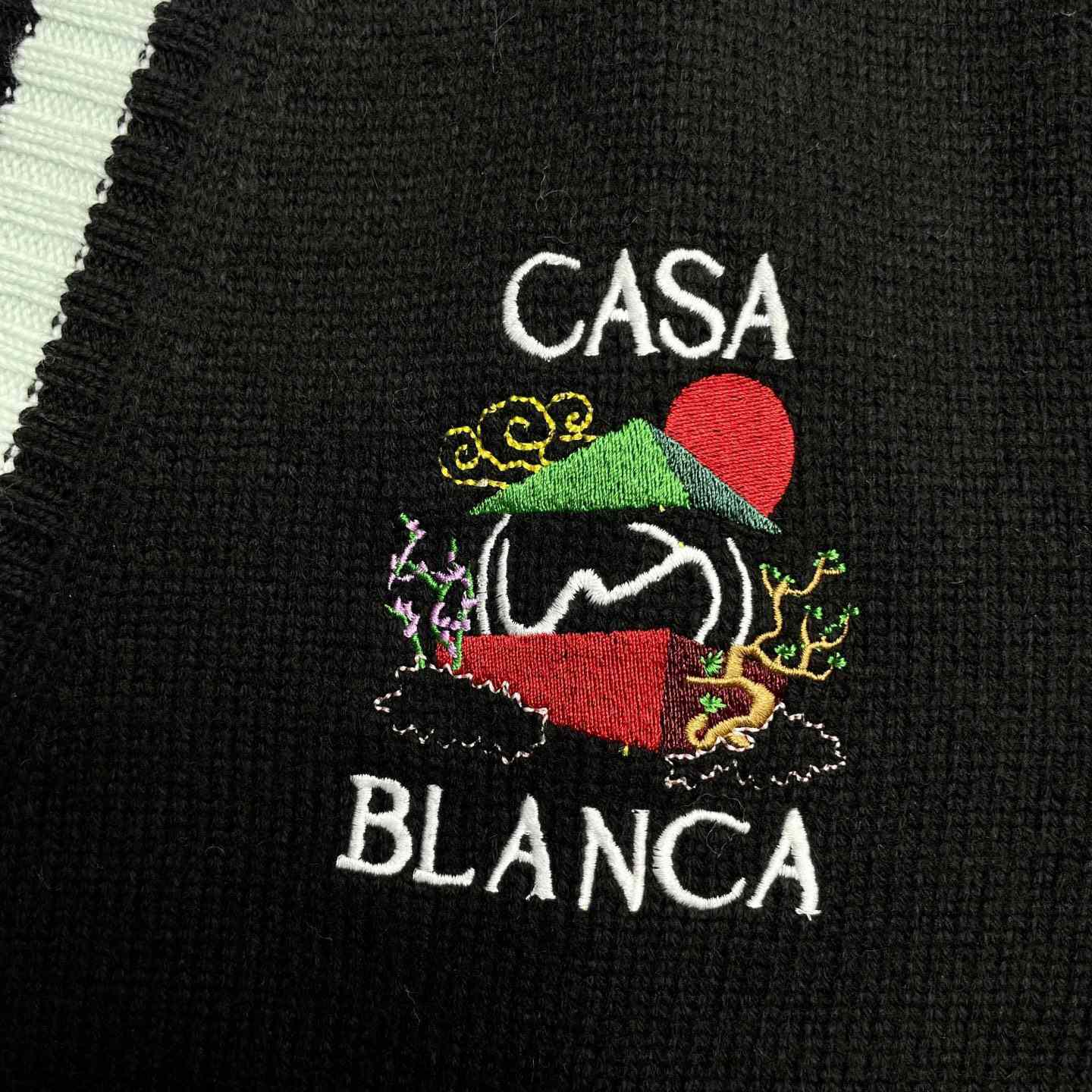 Casablanca Embroidered Panel Cardigan   Z6035 - FashionPlug