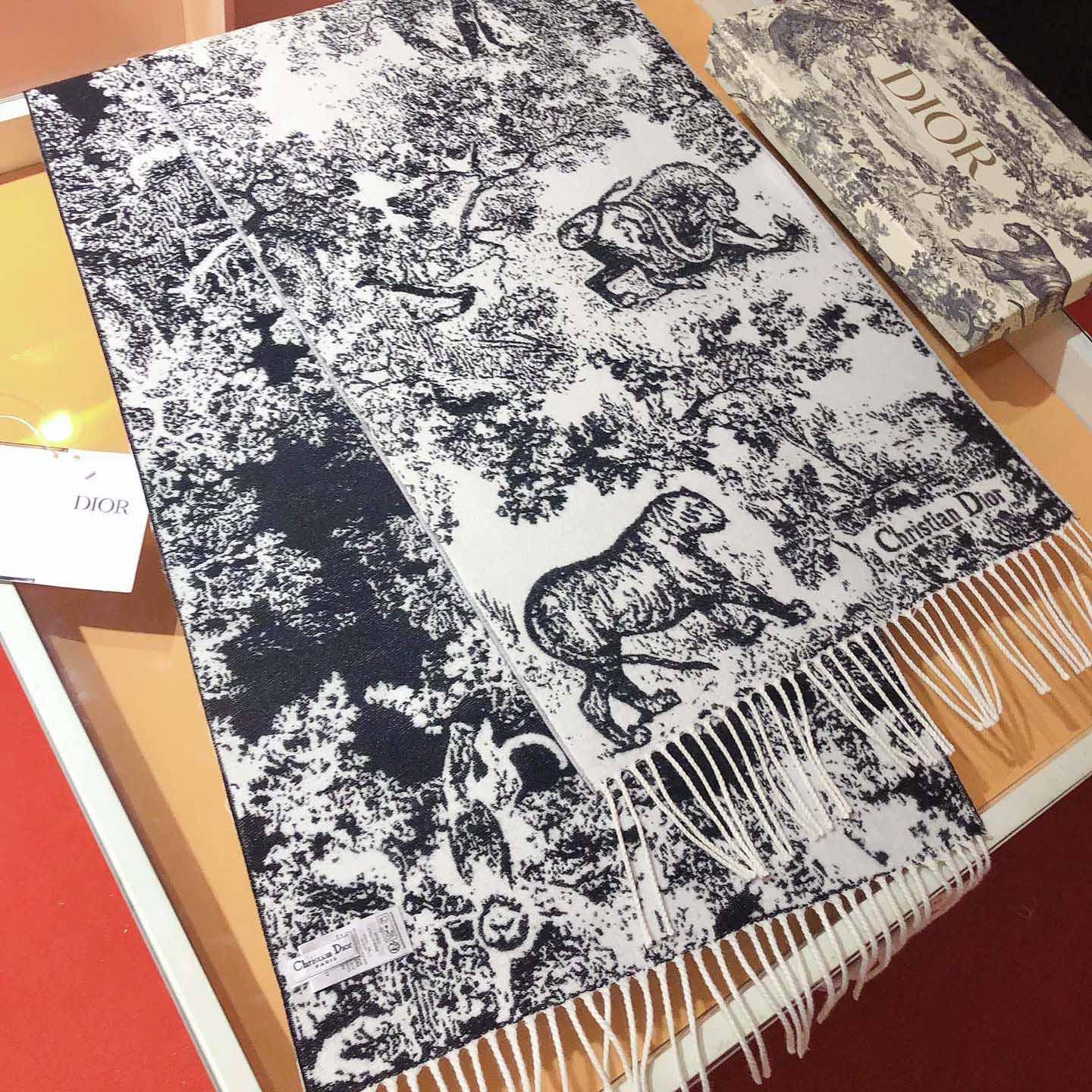 Dior Toile de Jouy Sauvage Scarf - FashionPlug