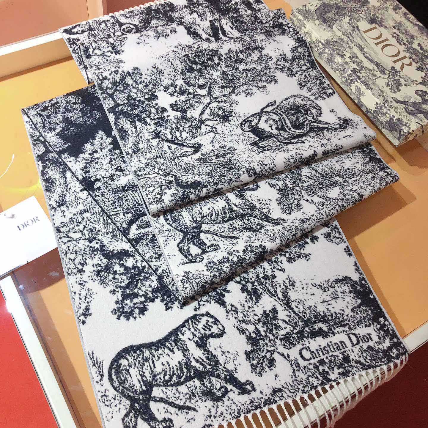 Dior Toile de Jouy Sauvage Scarf - FashionPlug