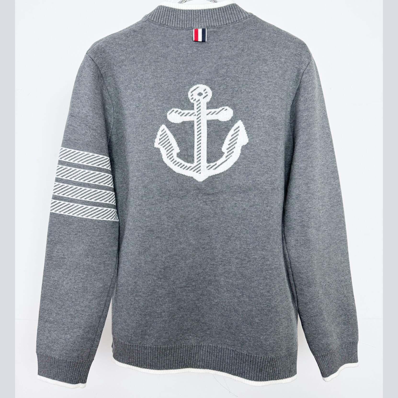 Thom Browne Wool Knit Cardigan - FashionPlug