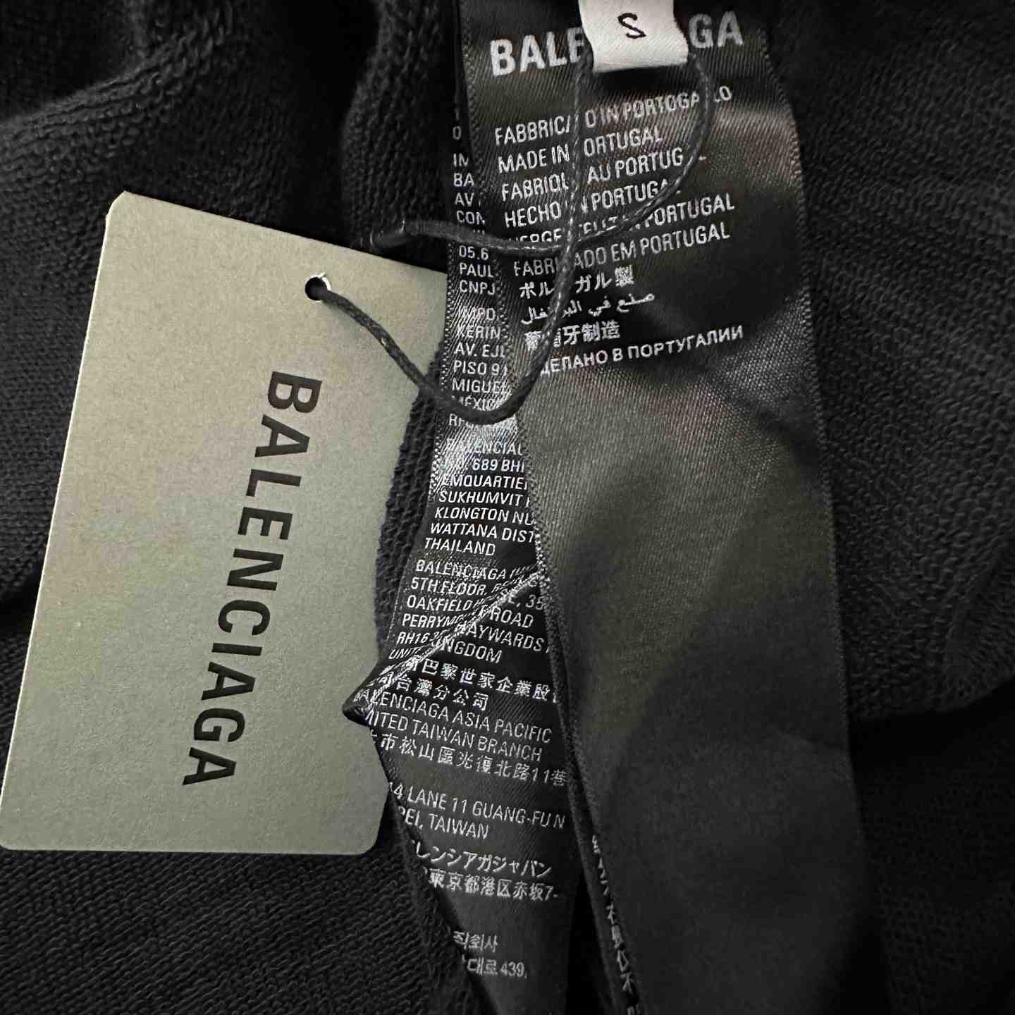 Balenciaga Tape Type Ripped Hoodie - FashionPlug