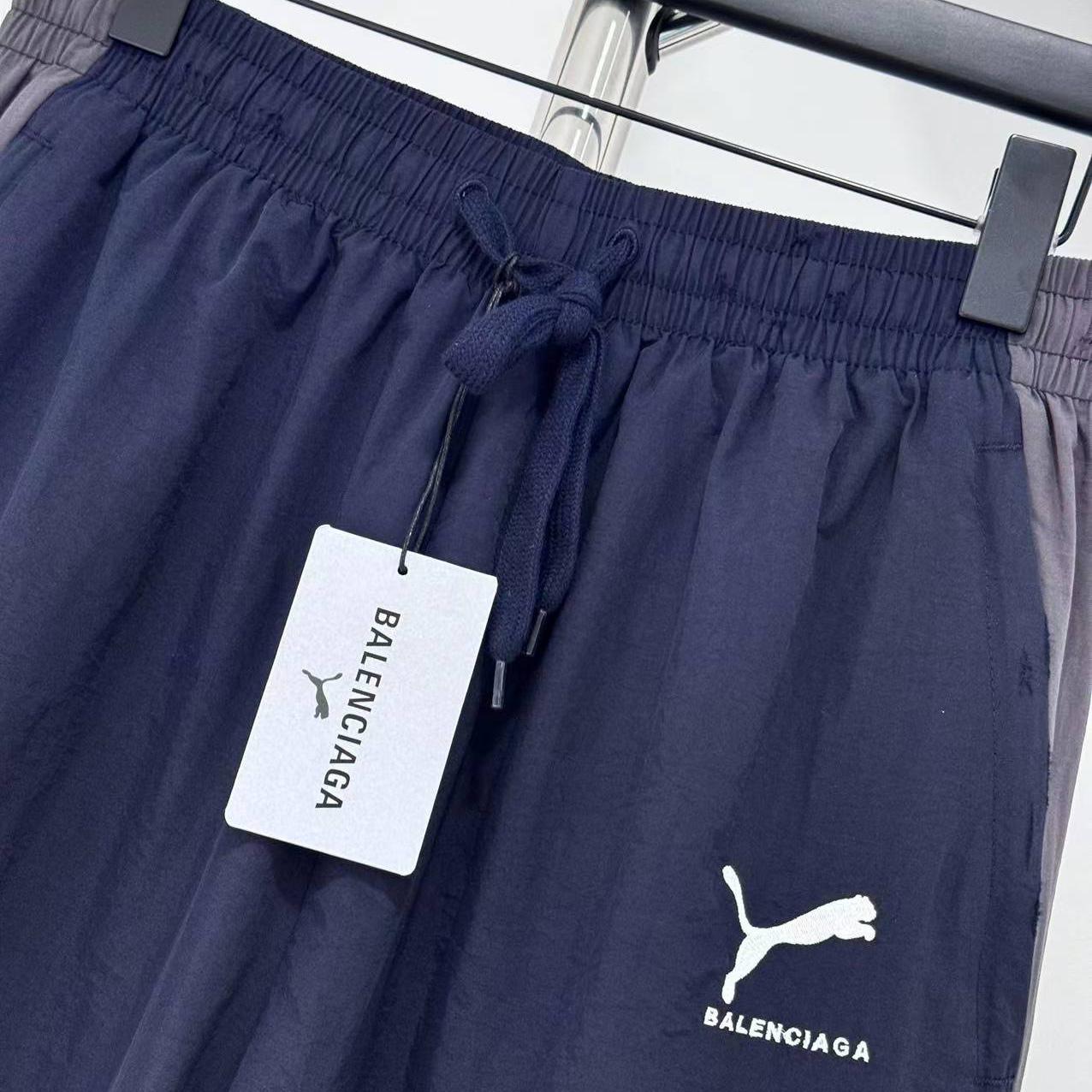 Balenciaga I PUMA Tracksuit Pants In Elephant Grey - FashionPlug