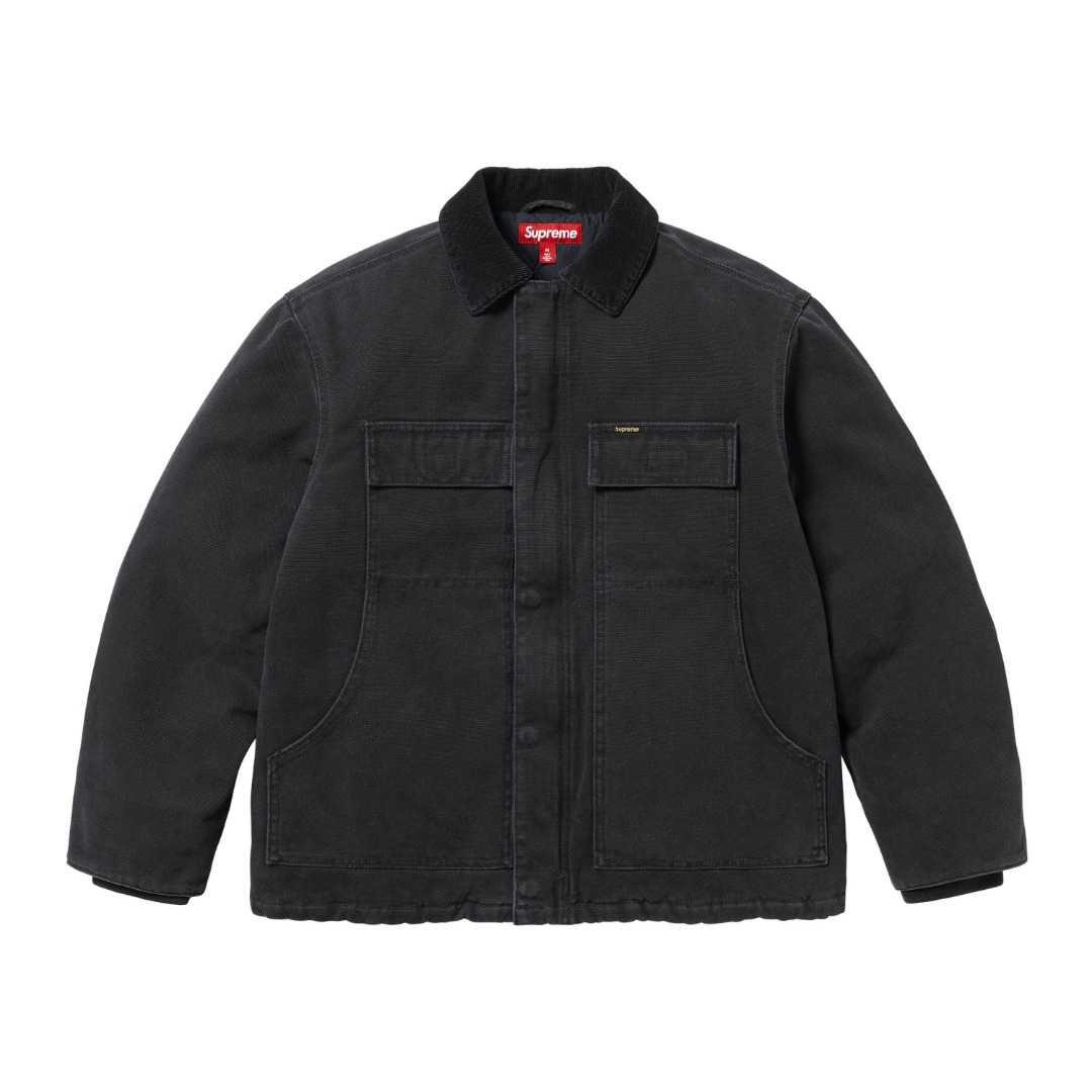 Supreme Old English Canvas Work Jacket - FashionPlug