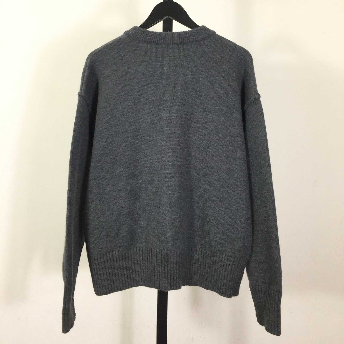 AMI Paris Ami De Coeur Wool Cardigan - FashionPlug