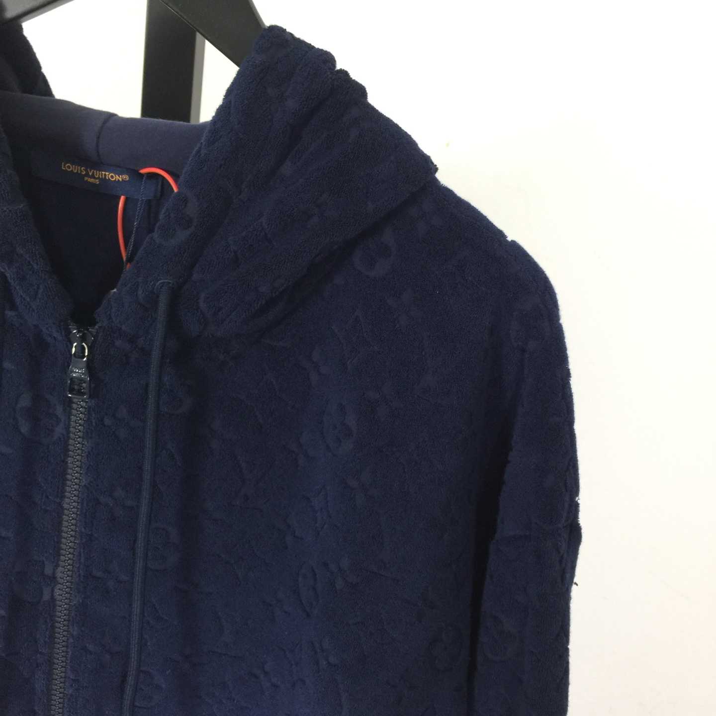 Louis Vuitton Monogram Terry Zip-Through Hoodie   1AHUWX - FashionPlug