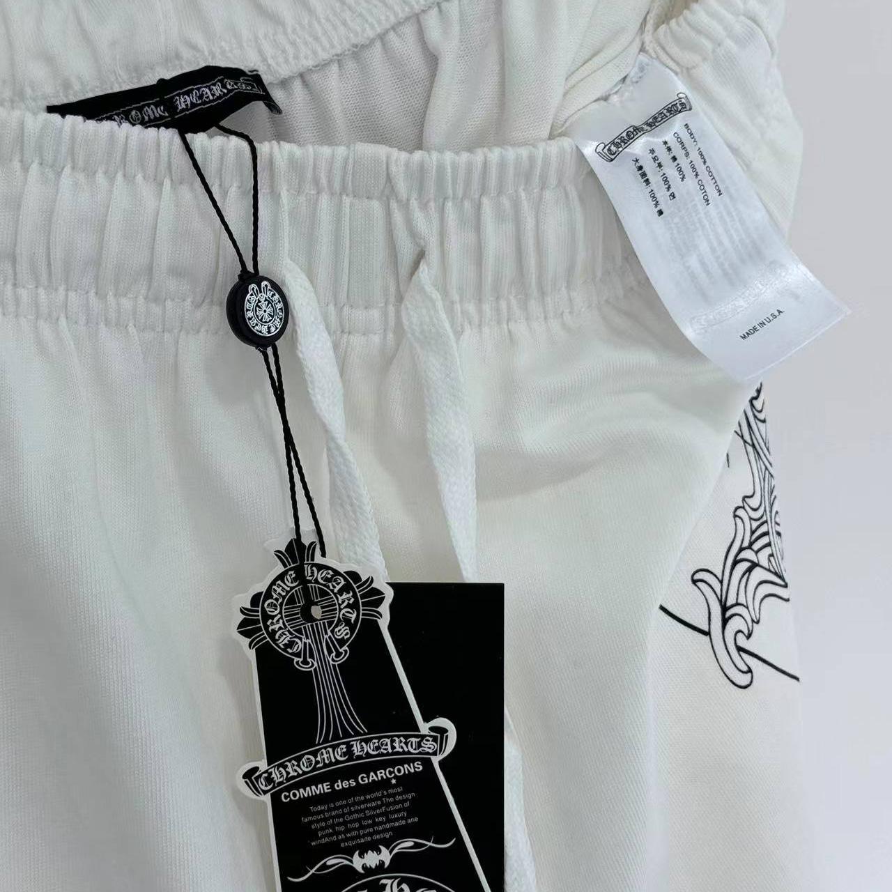 Chrome Hearts - x Deadly Doll White Comic Print Pants - FashionPlug